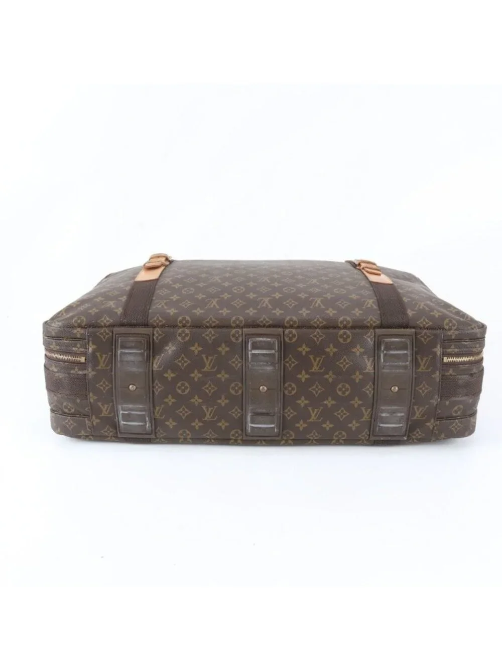 Louis Vuitton Monogram Satellite 70 Leather Boston Bag Tote Carry